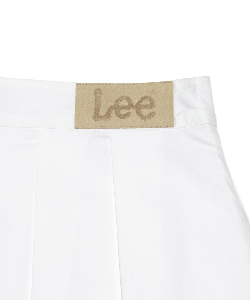 Lee Women'S Cotton Pleated Long Skirt White