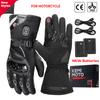 KEMIMOTO Electric Heated Gloves Winter Skiing Gloves Touch Screen Motorcycle Gloves Waterproof Rechargeable Heating Thermal