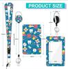 Zinc Alloy Retractable Badge Reel & Epoxy Lanyard ID Holder Set