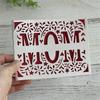 Mom Flower Cutting Dies for Photo Scrapbooking Card Making Decorations Embossing Stencils Carbon Steel Die Cuts