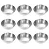 Metal Sauce Bowls Round Stainless Steel Seasoning Dishes Small Sushi Dipping Bowls Prep Appetizer Plates for Kitchen