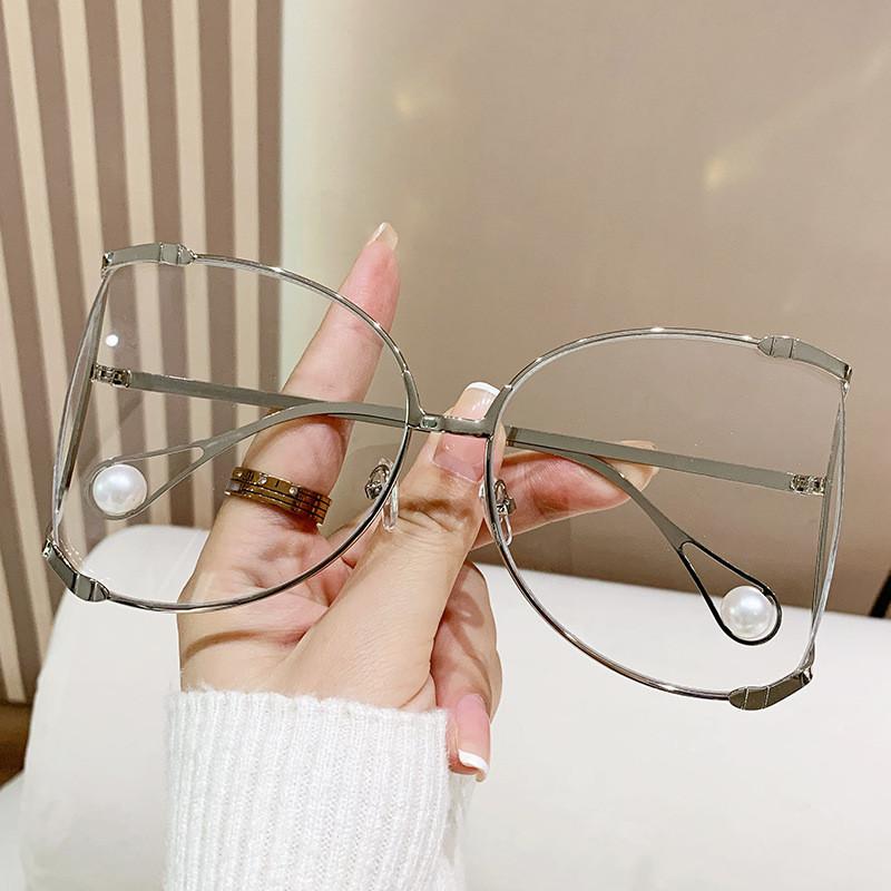 Fashion Round Frame Sunglasses With Uv400 Protection For Summer Outings