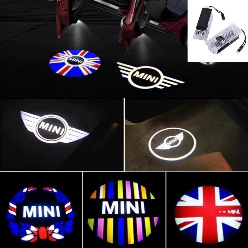 2/4pcs Suitable For BMW MINI Mini Welcome Lamp R56/55/61 Atmosphere Decoration F54/55/56/57 Door LED Logo Projector Auto Parts