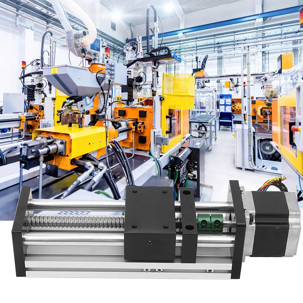 400mm Effektiver Verfahrweg Schienen-Gleittisch mit Nema23 57 Schrittmotor Linearmotion Nema23 Schrittmotor Bewegungssystem