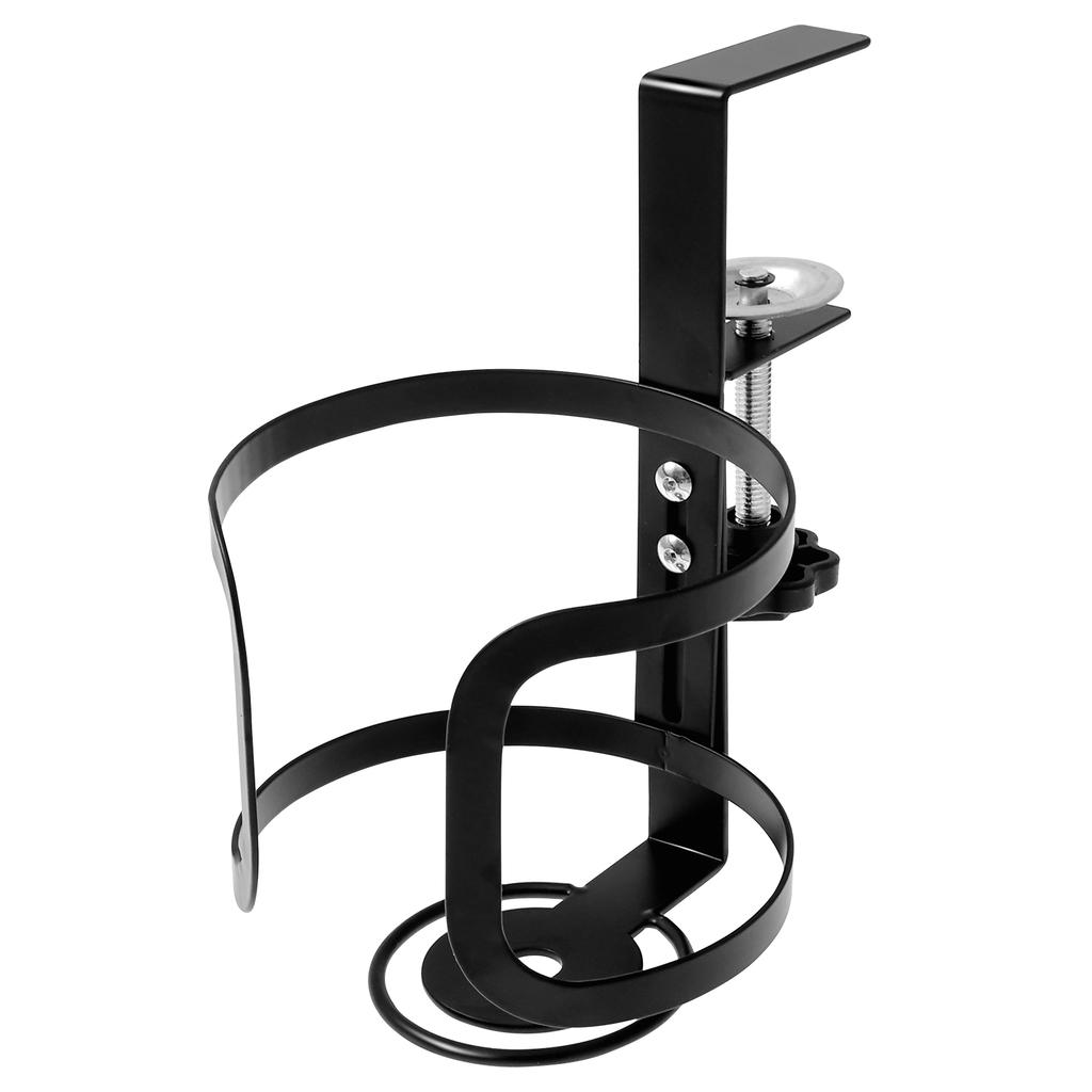 Large Desk Cup Holder Universal Adjustable Leak Proof Clip On Table Cup Holder Adjustable Coffee Mug Headphone Organizer for Des