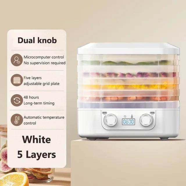 Интеллектуальная сушилка для фруктов, долговечный термостатический дегидратор для пищевых продуктов, фруктов, овощей, мяса, сушеных закусок для домашних животных EU