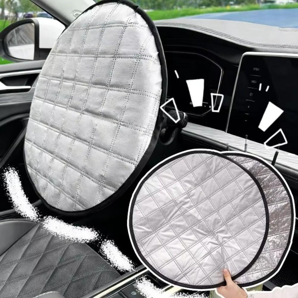 Universal Auto Steering Wheel Sheath Heat-Resistant Steering Wheel Sun Block  Summer Use