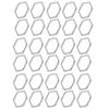 30Pcs   Shaped Hollow Resin Frame Stainless Steel Open Bezel Hollow Pendants Mold for