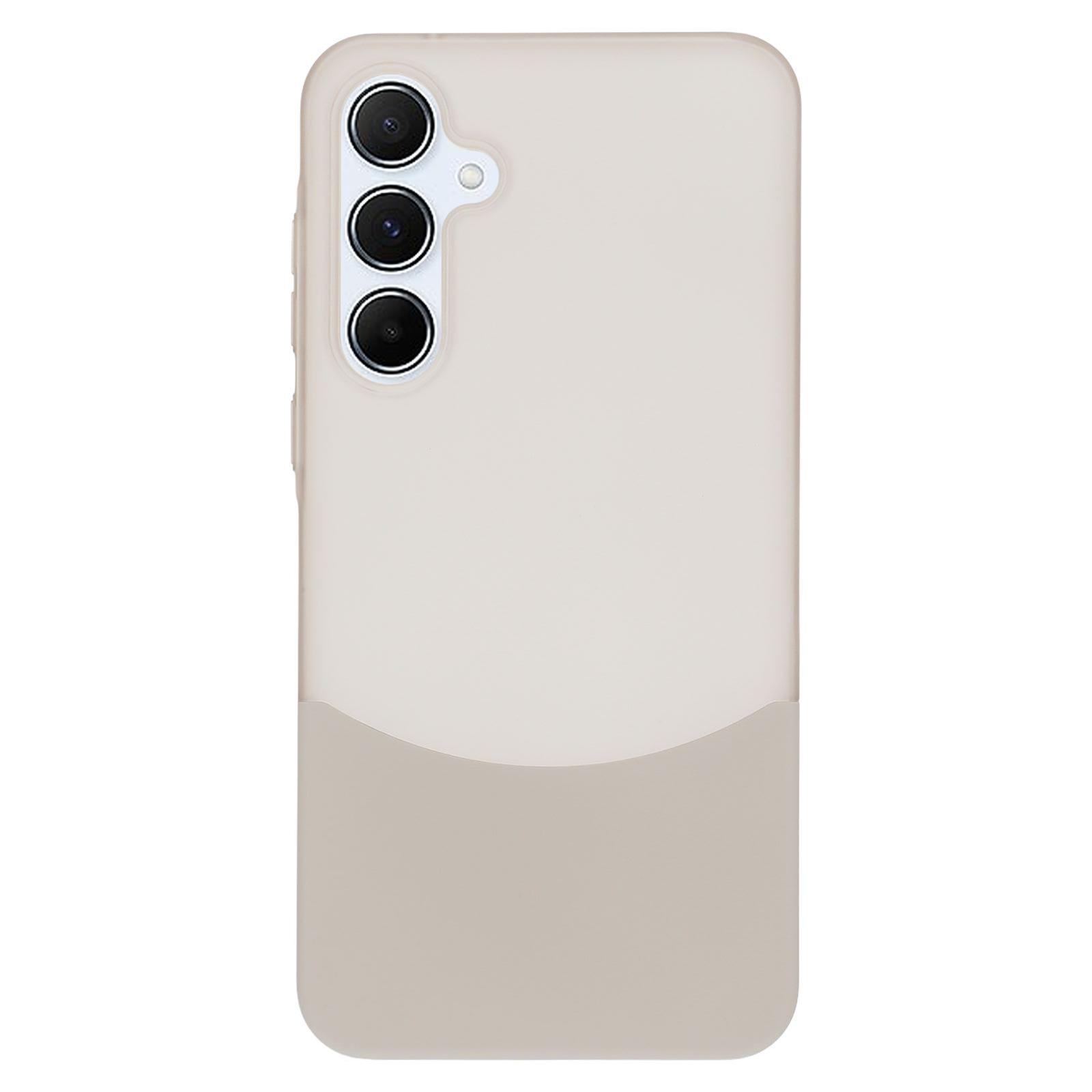 

Чохол для Samsung Galaxy A35 5G Двоколірне з єднання Матовий ПК Чохол для телефону Великий виріз для камери Transparent Grey+Grey