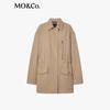 MO&Co. Women's Distressed Safari Waist-Cinching Jacket