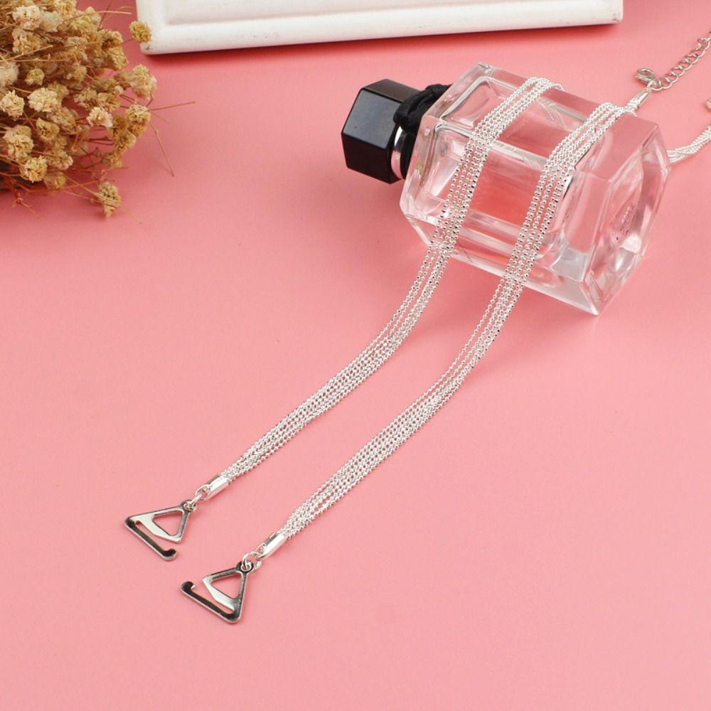 Fashion Metal Bras Straps Rhinestone Pearl Shoulder Straps Aniti-slip Adjustable Underwear Strap