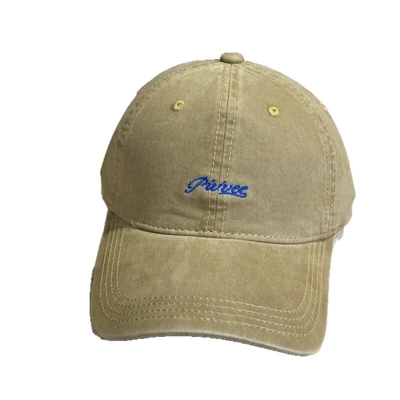 Outdoor letter embroidered baseball cap for men and women couples versatile face small wide brim sunshade cap tide