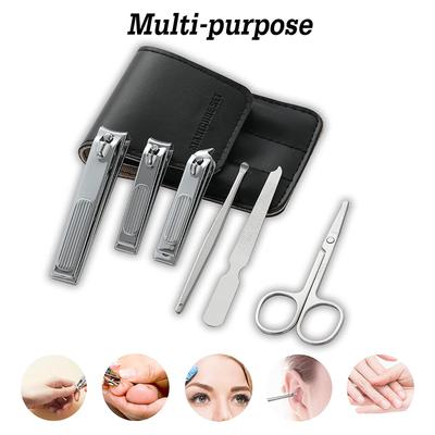 Zestaw do manicure 6 szt. Profesjonalny zestaw do pedicure ze stali nierdzewnej Zestaw do pielęgnacji Zestaw obcinaczek do paznokci i paznokci u stóp Zestaw do manicure z Lux