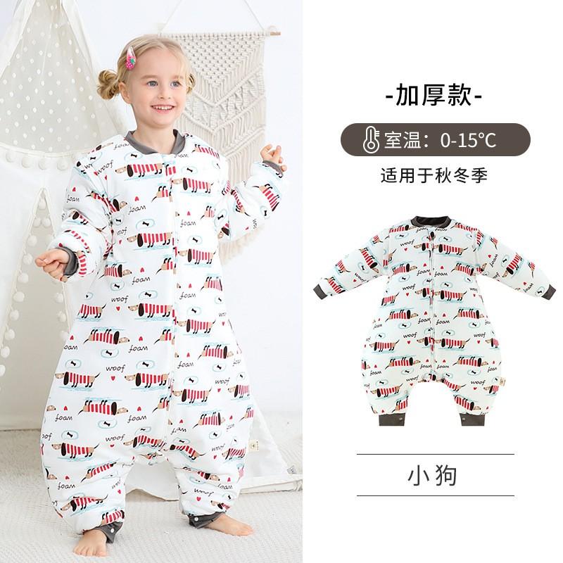 Kids Sleep Bag Baby Winter Thick Thin Cotton Sleeveless Sleeping Sack Toddler Infant
