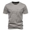 Men's Casual Loose T-shirt Crew Neck Short Sleeve Embroider Print T-shirt for Male Summer Breathable Lightweight Soft Shirt Work Vacation Pullover Top