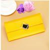 Women's long leather wallet with large capacity and genuine leather