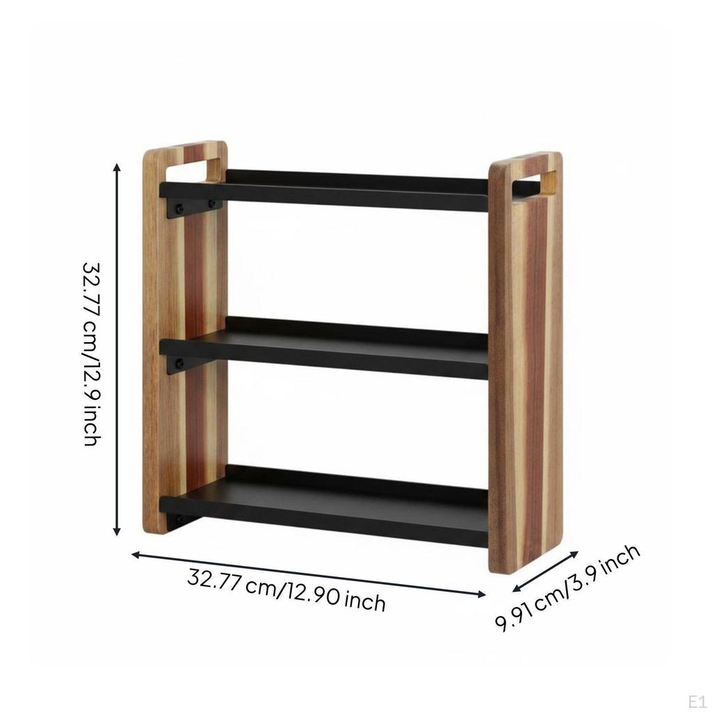 three tier Storage Rack Versatile Washroom Countertop Shelf Space Saving 3 for