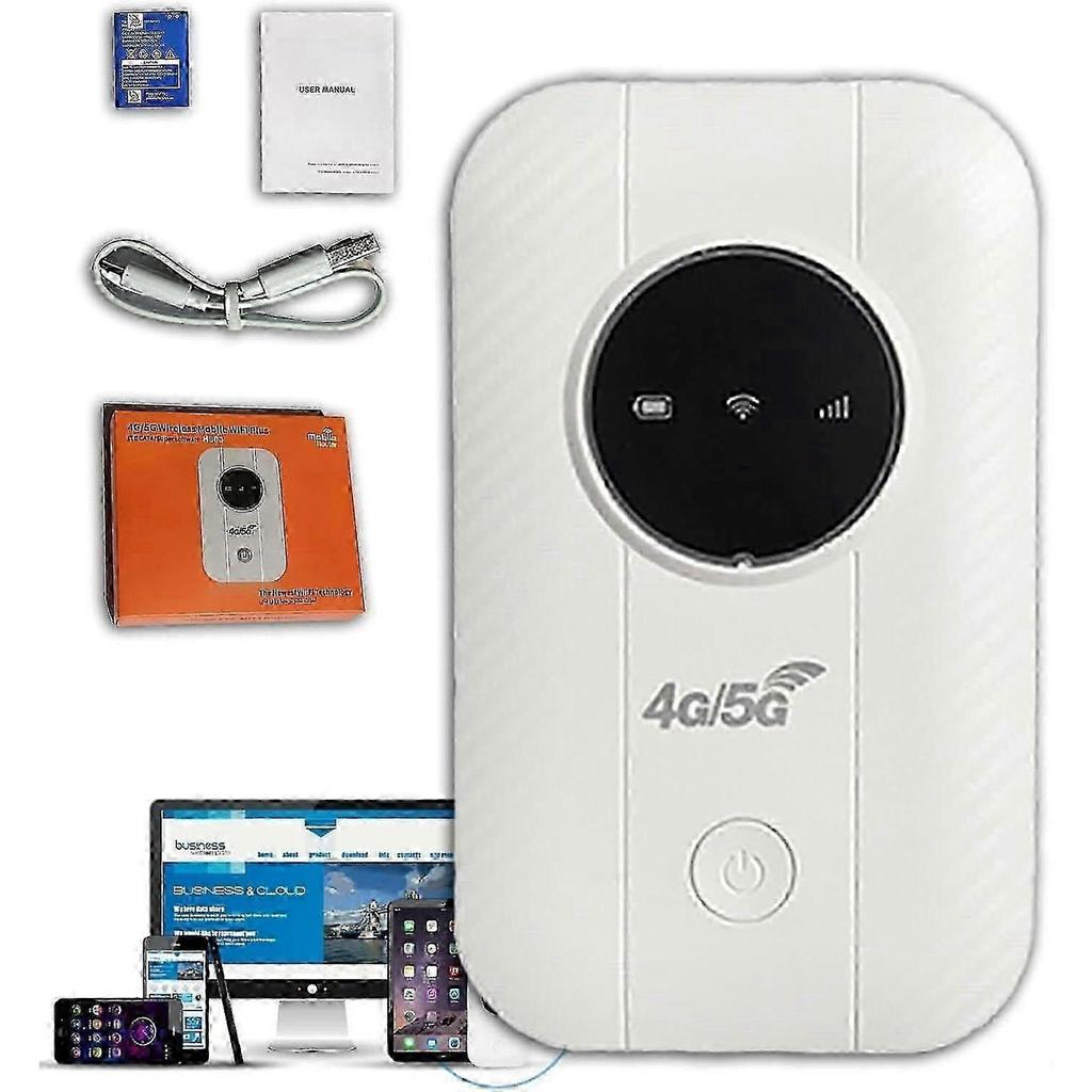Router Hotspot WiFi Móvil 4G LTE de Alta Velocidad, Módem Inalámbrico Portátil con Ranura para Tarjeta SIM para Compartir Internet de Forma Segura en Cualquier Lugar