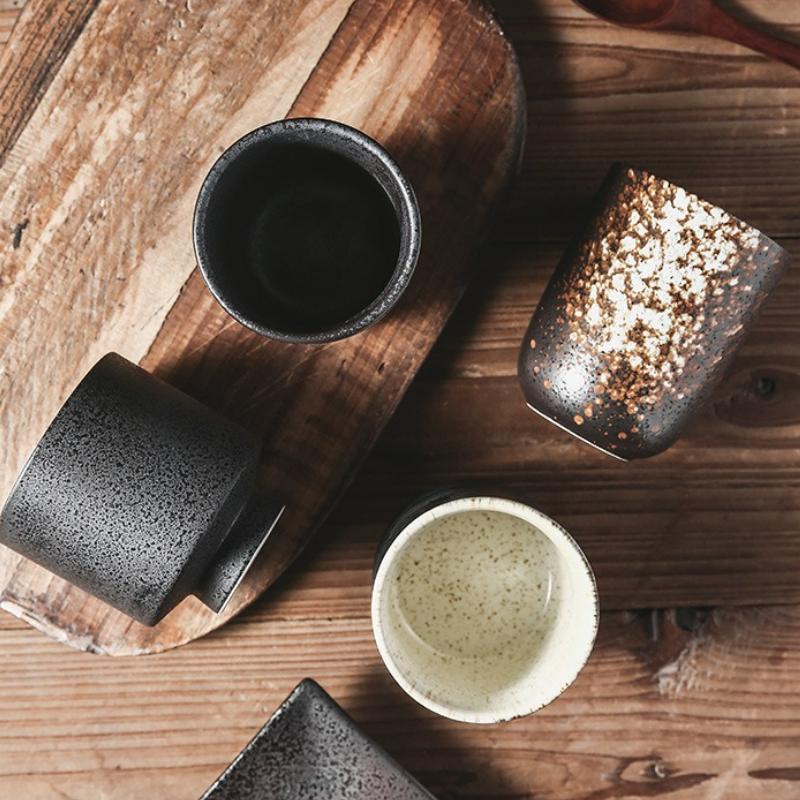 Japanese Style Tall Tea Cup Ceramic Cups Coffee Mugs Household Water Cup Drinkware Kung Fu Teacup Teaware Gift 2025 New