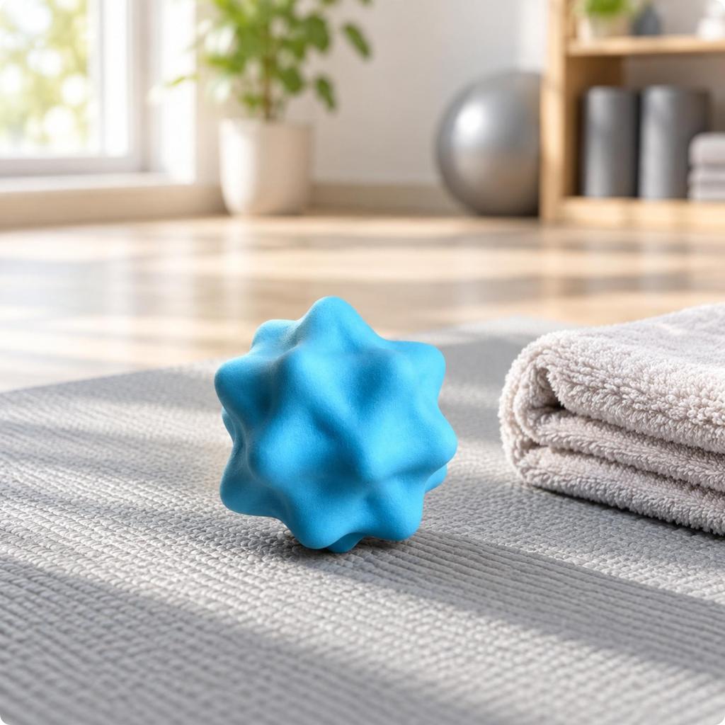 Ergonomic Silicone Massage Ball Handheld Textured with Raised