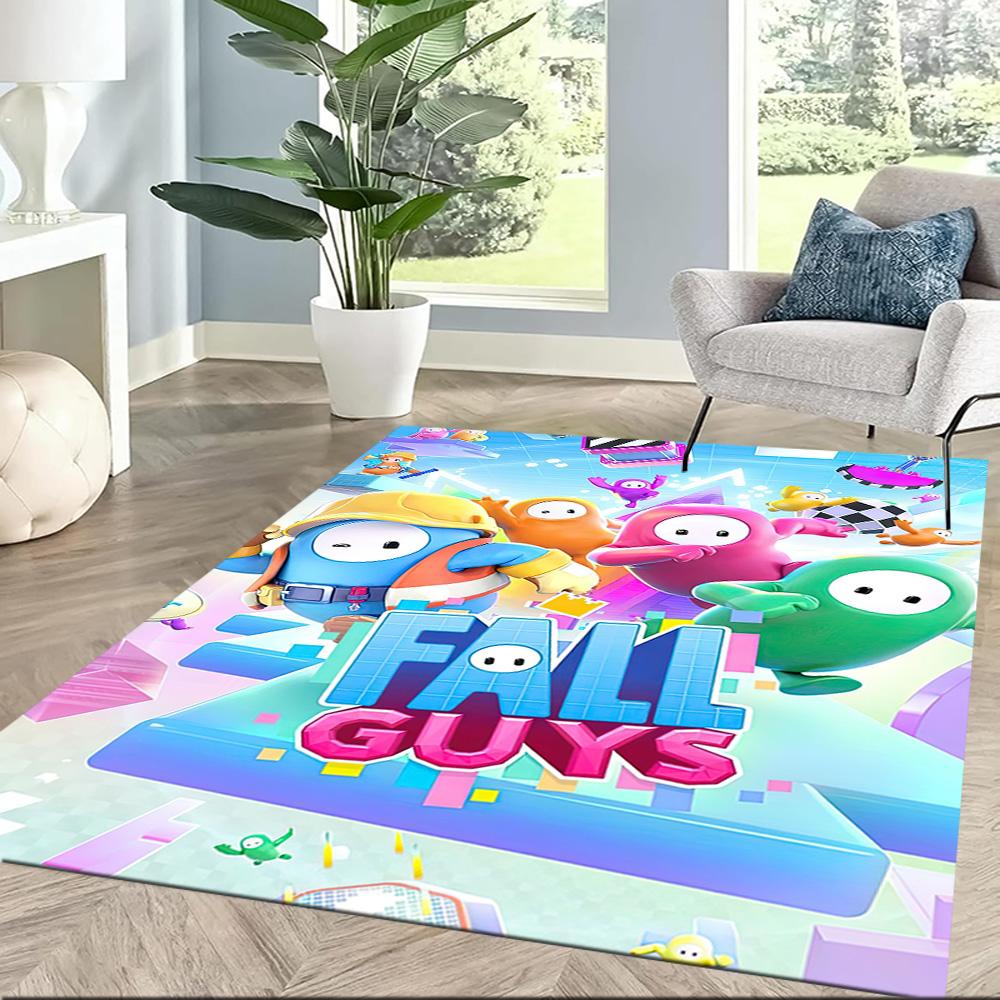 Fall Guys Adventure 1 Square rugs are a great choice for living rooms, bedrooms, home décor, and as gifts