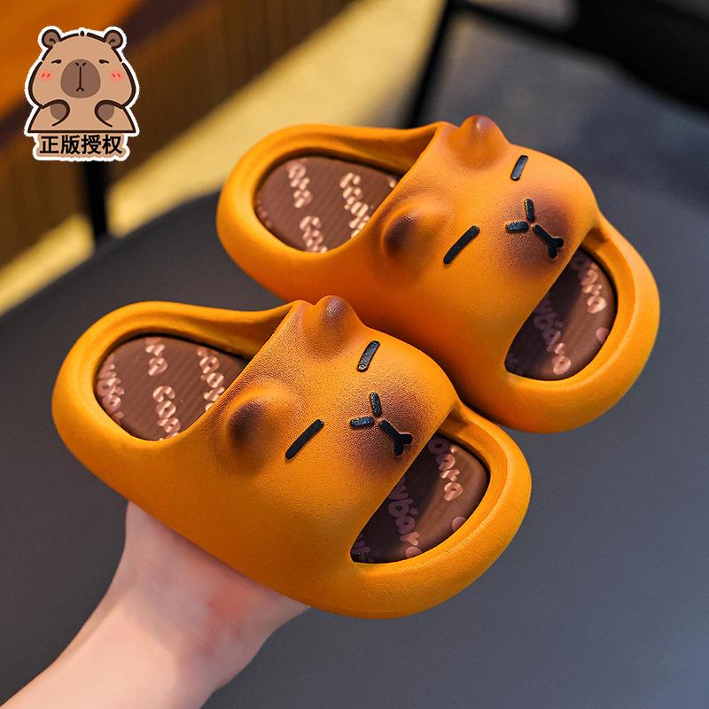 Children's summer cartoon cute non-slip indoor bathing soft-soled baby slippers for girls