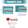 10Pairs Aluminum Knitting Needle 2.75-6.0mm Interchangeable Circular Knitting Needle Set with PU Binder for Crocheting