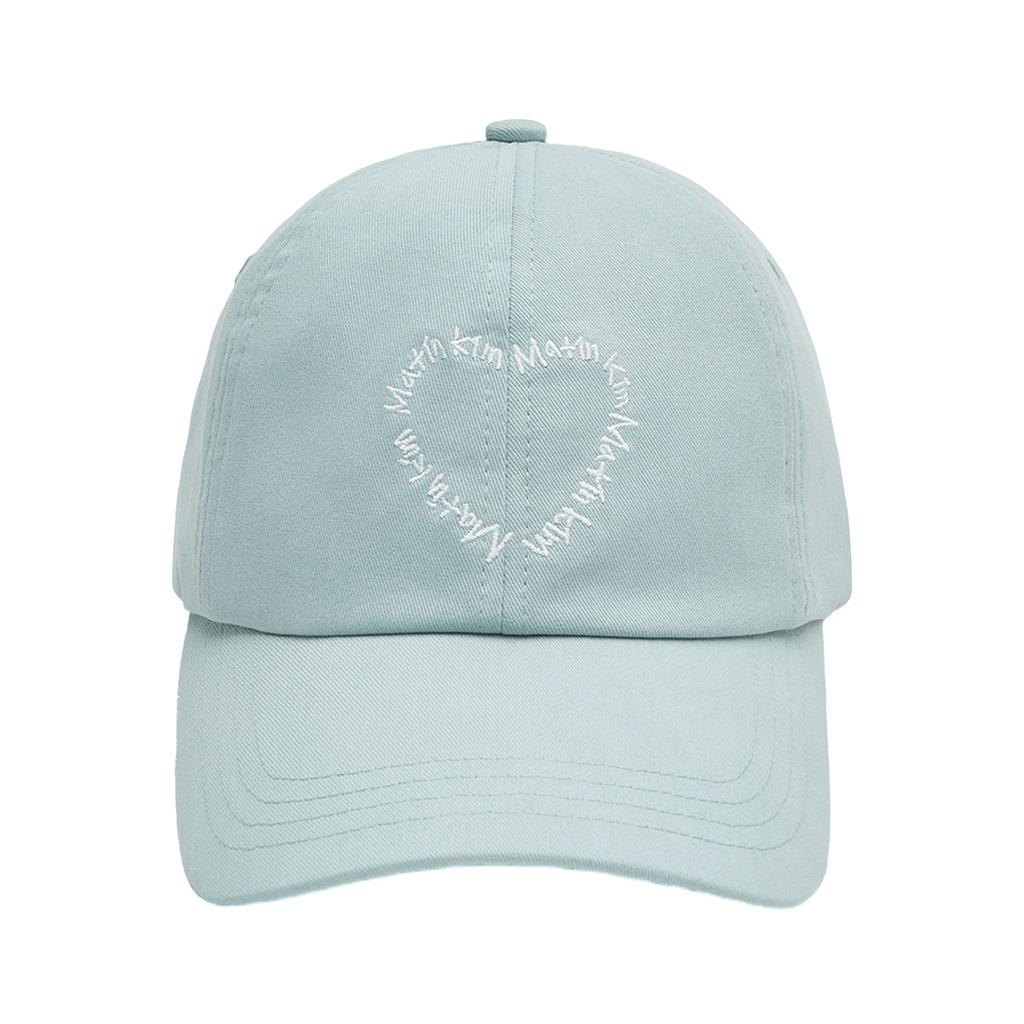 Matin Kim Heart Logo Ball Cap In Light Blue
