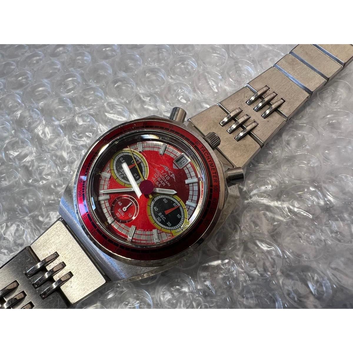 SEIKO ALBA AKA CHRONOGRAPH Chronograph V657-6080 Operation not confirmed Junk