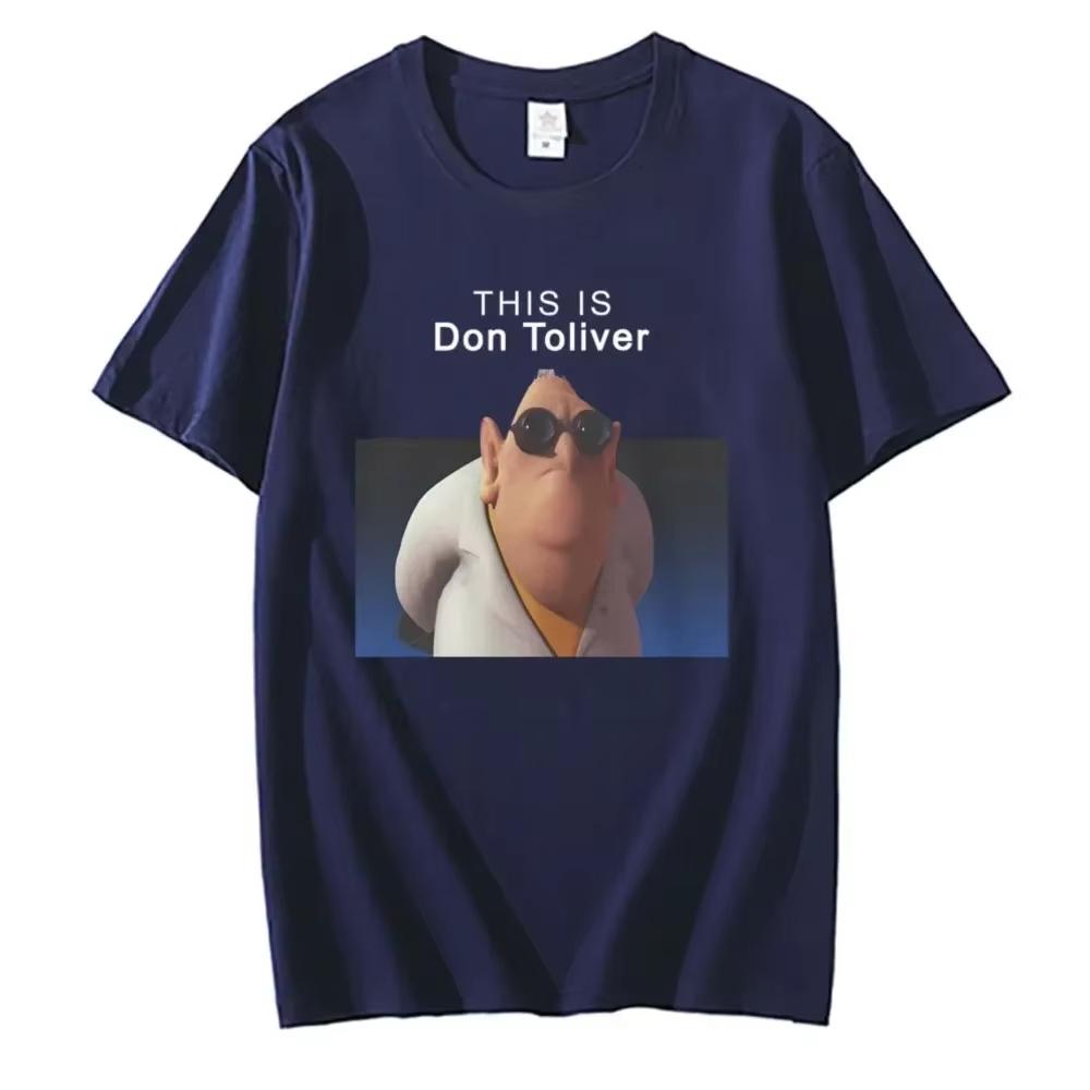 Toto je tričko Don Toliver Pánské Dámské Hip Hop Oversized Trička Pánské Kreslené Streetwear Pánská Bavlněná Trička s Krátkým Rukávem