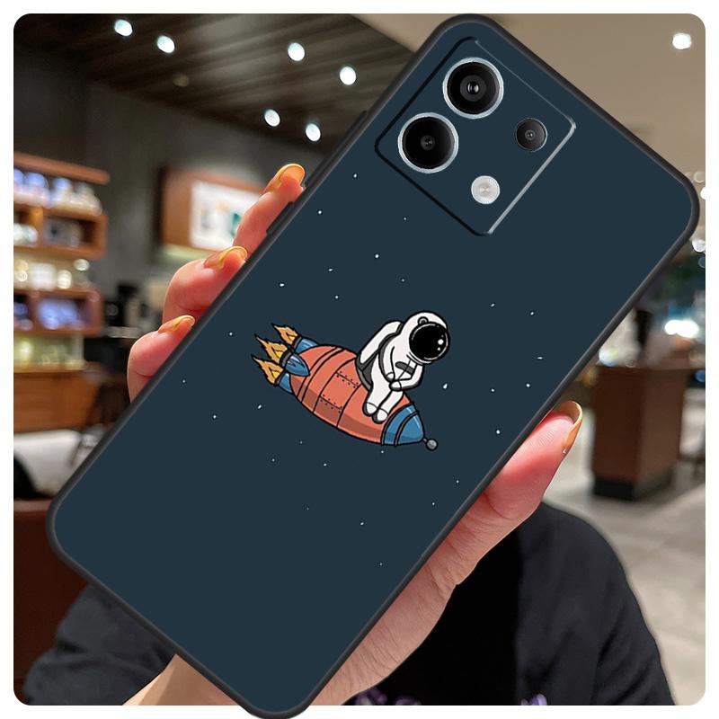 Star Astronaut Cute Case For Xiaomi Redmi Note 12 9 10 11 13 14 15 Pro Plus Cover For Redmi 13C 12C 10C 14C 15 C