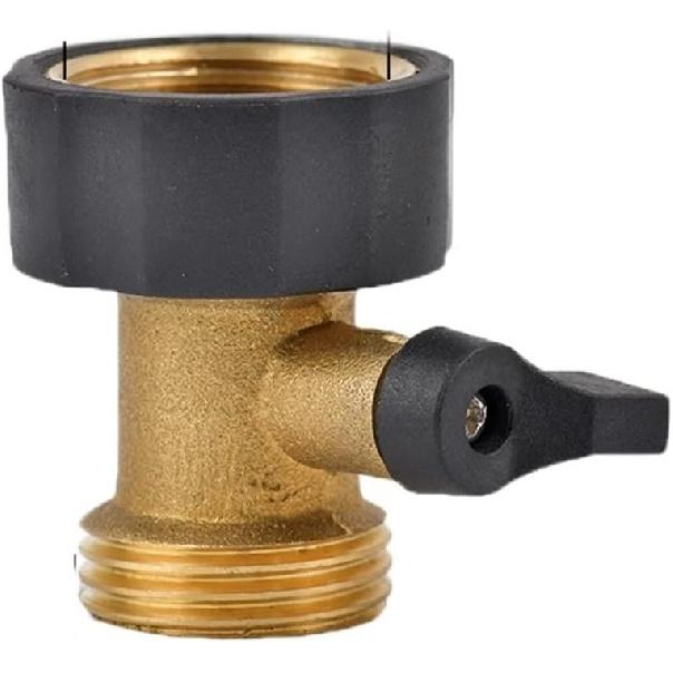 Латунный садовый шланг-разветвитель 3/4 дюйма, 2/4-ходовой, садовый кран, Y-образный поливочный соединитель, распределитель для уличного крана (цвет : В) A