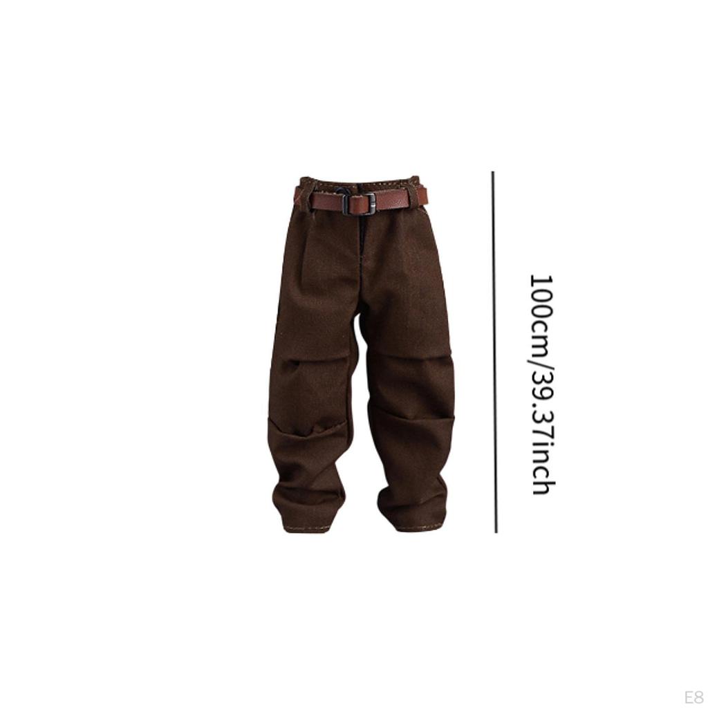 1/12 Doll Pants and Belt Action Figures Clothes Dress Up for 6 Inch Male