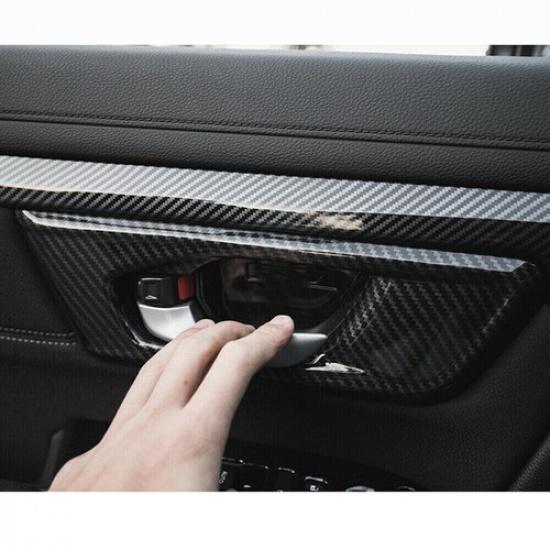 FOR HONDA CR-V CRV 2017-2021 Carbon Fiber ABS Auto Inner Door Handle Cover Trim