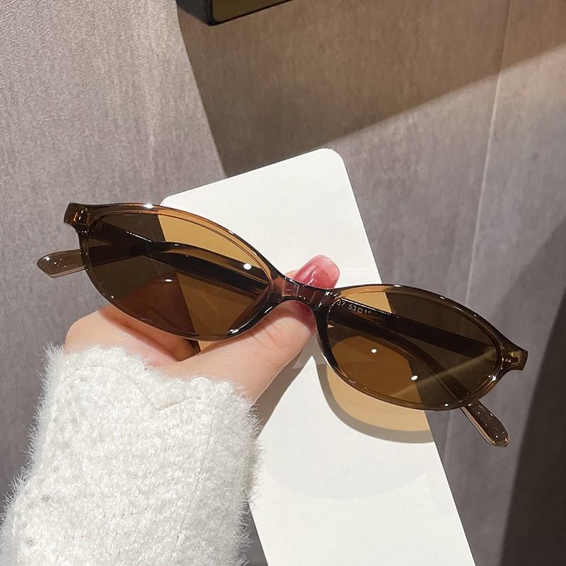 Ins Popular Oval Sunglasses Women Fashion Cat Eye Design Sun glasses Retro Punk Men Sunglass Woman Shades UV400 Eyewear