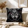 Angry Animal Wolf Fierce Pillow Case for Sofa Living Room Home office Decor Protective Cover