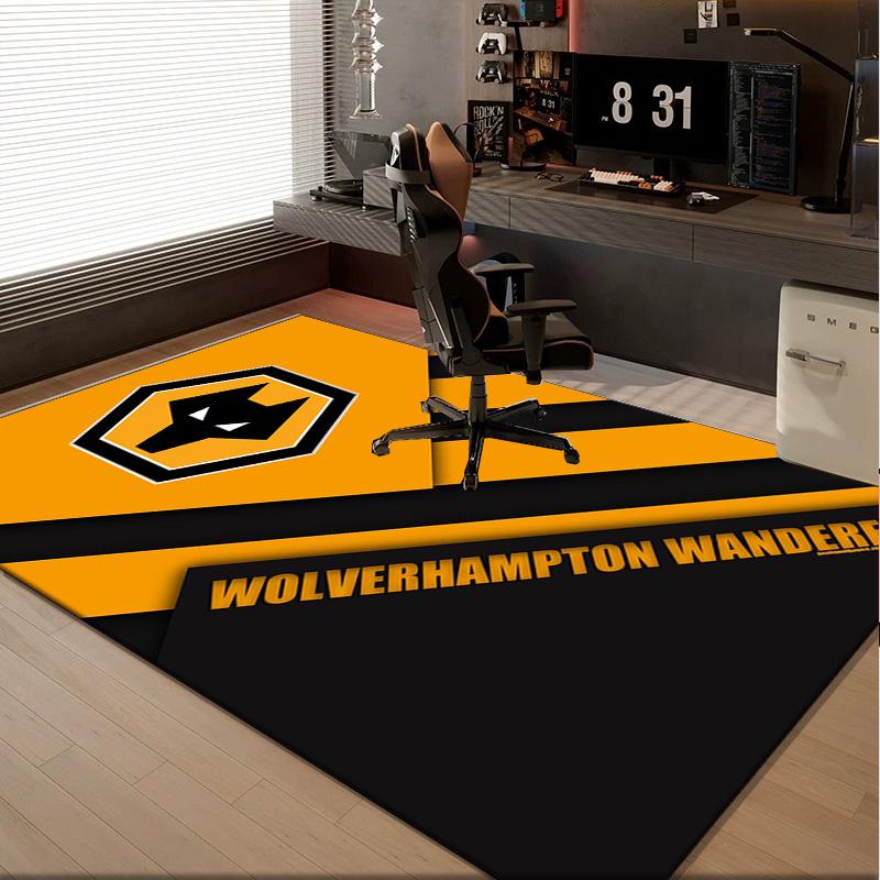 1PC rug Wolf In The Night Wanderers Carpet, Chair Rug,Area Rug for Office Bedroom living rooms bedroom, Doormat decor Christmas fan gifts