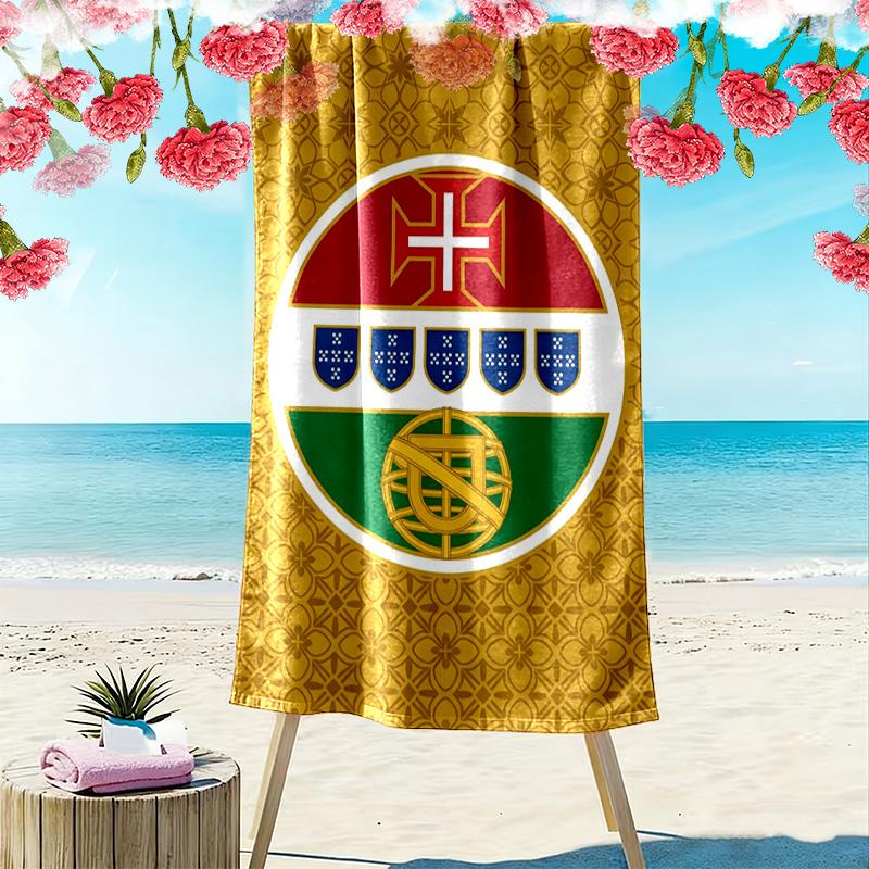Portuguese Heritage Pride beach towel soft Portable for travel seaside quick-drying swim towel swim Comfort printing beach towel