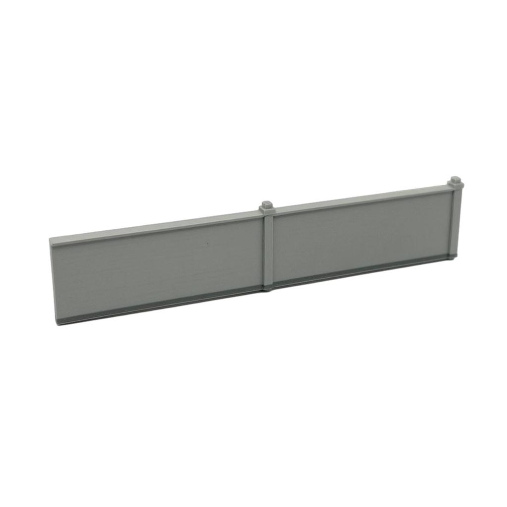 Fence Wall Panel NScale Diorama Gray Model Train for Hobbyists, Rail