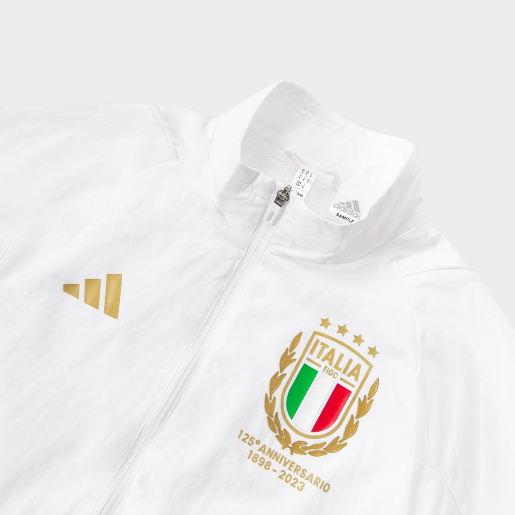 Adidas Italy 125th Anniversary Track Top White Men Streetwear HY5437