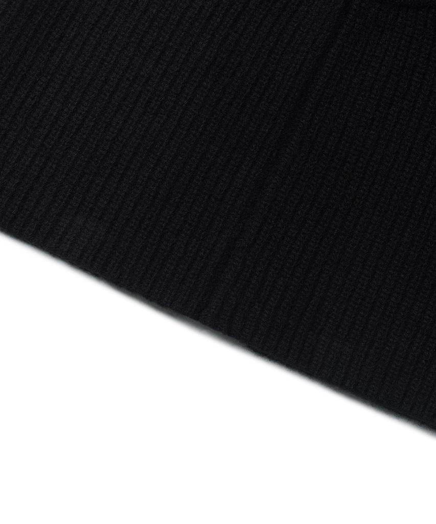 MUSINSA STANDARD Lambswool Oversized Knit Balaclava [Black]