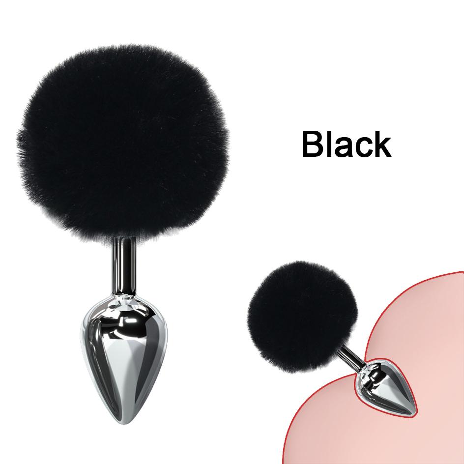 Anal Plug Kaninchen Schwanz Bdsm Rollenspiel Edelstahl Prostata-massagegerät Smooth Touch Metall Bunny Schwanz Sex Spielzeug für Frauen männer Homosexuell