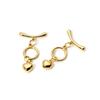 2/4/8 Sets OT Brass Toggle Clasps Round Heart Jewelry Clasp Connector For Necklace Bracelet Making Accessories DIY Fittings