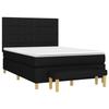 3137151 vidaXL Divan Bed with Mattress Black 140x190 Cm Fabric