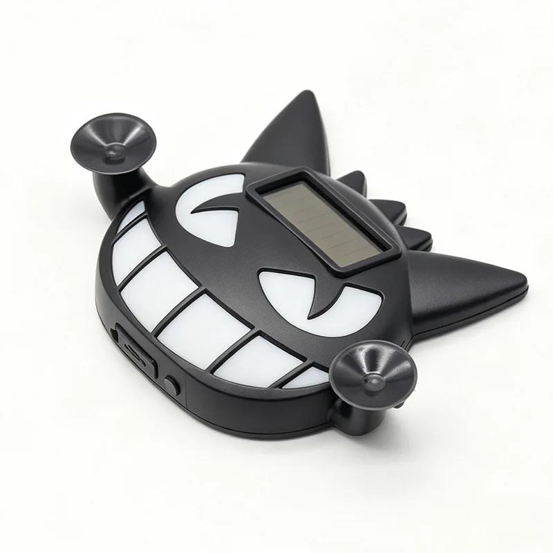 Kebidu Solar‑Powered Car Devil Light, RGB LED Decor Lamp, Type‑C Rechargeable Suction Cup Car Window Ornament Light