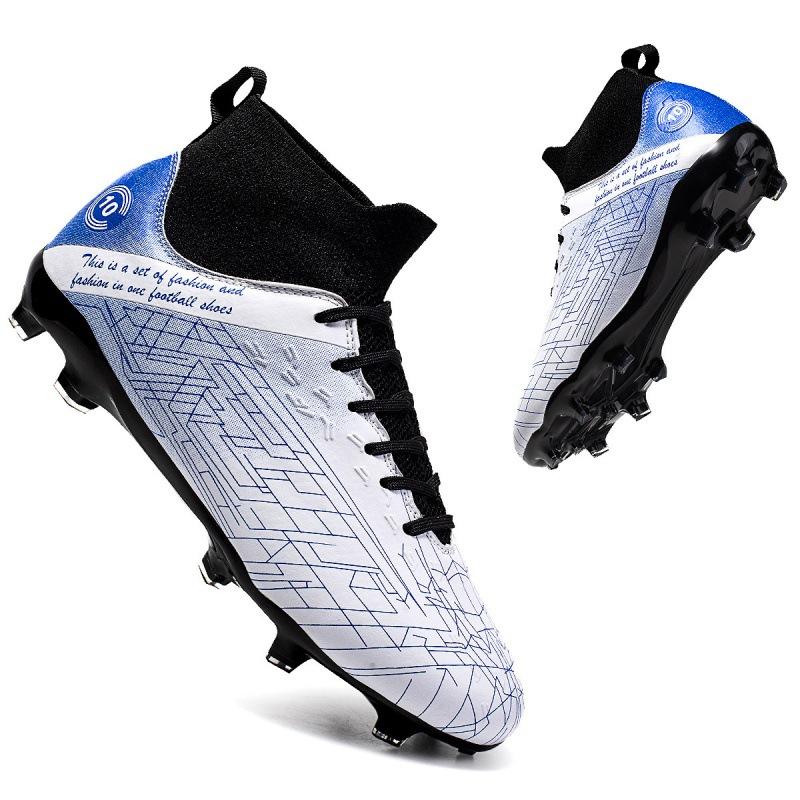 High-top football shoes new 2024 student professional training long spikes youth broken nails Champions League football shoes