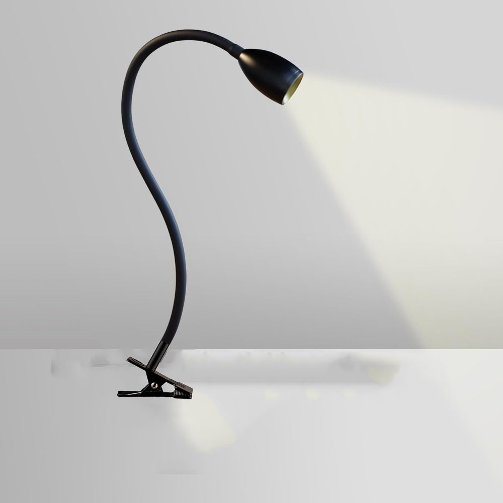 Adjustable Clip-on Table Lamp Metal Clamp Spotlight Reading Light Versatile Book Light  Headboards
