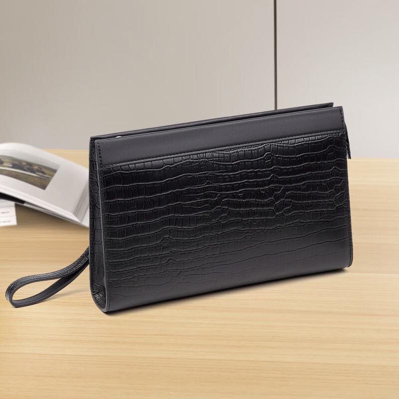 SCHWARZETIENNE Men's Leather Clutch Bag