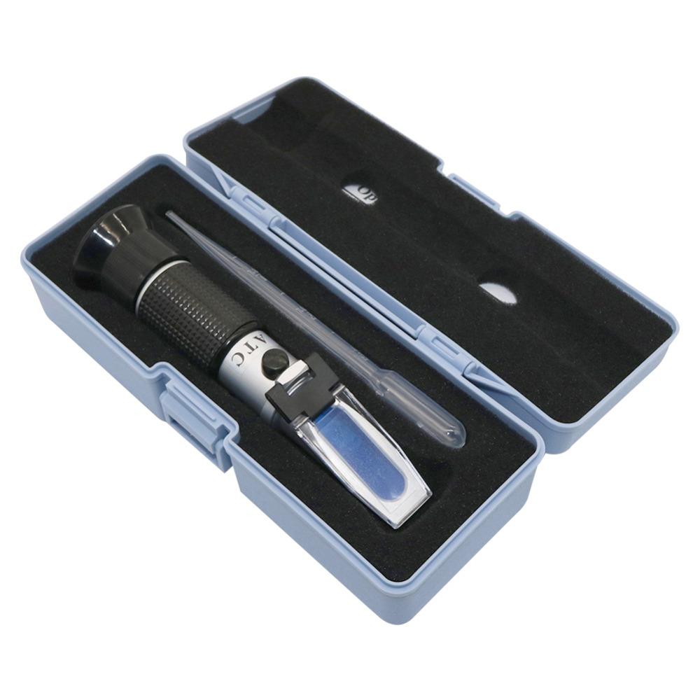Milk Concentration Detection Refractometer 0~20% Automatic Temperate Compensation Tester Cow Feeding Equipment 1 Set