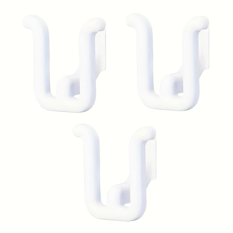 3pcs Self-Adhesive Slipper Hook Wall-Mounted Slipper Rack Storage Rack Waterproof Bathroom Kitchen Bedroom Shoe Rack, Utility Hooks